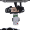 Enhance your driving experience with smartphone holder rearview mirror